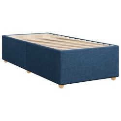 Boxspringbett mit Matratze Blau 80x200 cm Stoff