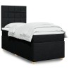 Boxspringbett mit Matratze Schwarz 90x200 cm Stoff