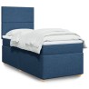 Boxspringbett mit Matratze Blau 100x200 cm Stoff