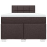 Boxspringbett mit Matratze Dunkelbraun 120x200 cm Stoff