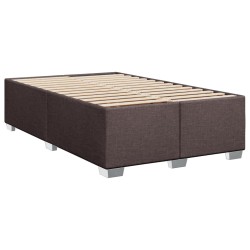 Boxspringbett mit Matratze Dunkelbraun 120x200 cm Stoff