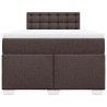 Boxspringbett mit Matratze Dunkelbraun 120x200 cm Stoff