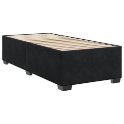 Boxspringbett mit Matratze Schwarz 90x190 cm Samt