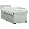 Boxspringbett mit Matratze Hellgrau 90x190 cm Samt