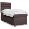 Boxspringbett mit Matratze Dunkelbraun 90x200 cm Stoff