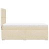 Boxspringbett mit Matratze Creme 100x200 cm Stoff