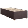 Boxspringbett mit Matratze Dunkelbraun 90x200 cm Stoff