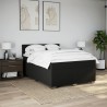 Boxspringbett mit Matratze Schwarz 160x200 cm Stoff