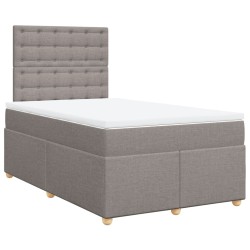 Boxspringbett mit Matratze Taupe 120x190 cm Stoff