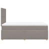 Boxspringbett mit Matratze Taupe 120x190 cm Stoff