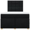 Boxspringbett mit Matratze Schwarz 120x190 cm Stoff