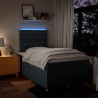 Boxspringbett mit Matratze Blau 120x200 cm Stoff