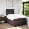 Boxspringbett mit Matratze Dunkelbraun 120x200 cm Stoff