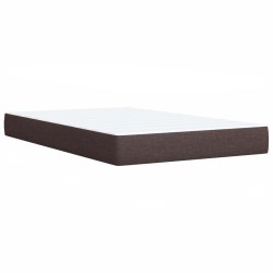 Boxspringbett mit Matratze Dunkelbraun 120x200 cm Stoff