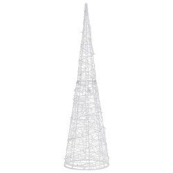 LED-Kegel Acryl Weihnachtsdeko Pyramide Bunt 90 cm