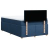 Boxspringbett mit Matratze Blau 120x190 cm Stoff