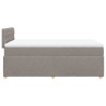 Boxspringbett mit Matratze Taupe 120x190 cm Stoff