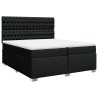 Boxspringbett mit Matratze Schwarz 200x200 cm Stoff