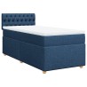 Boxspringbett mit Matratze Blau 100x200 cm Stoff