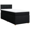 Boxspringbett mit Matratze Schwarz 90x190 cm Stoff