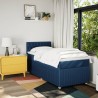 Boxspringbett mit Matratze Blau 90x190 cm Stoff