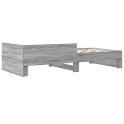 Bettgestell Grau Sonoma 90x190 cm Holzwerkstoff