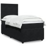 Boxspringbett mit Matratze Schwarz 100x200 cm Samt