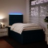 Boxspringbett mit Matratze Blau 120x200 cm Samt