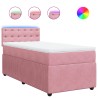 Boxspringbett mit Matratze Rosa 90x200 cm Samt