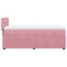 Boxspringbett mit Matratze Rosa 90x200 cm Samt