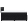 Boxspringbett mit Matratze Schwarz 120x200 cm Samt