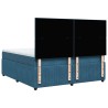 Boxspringbett mit Matratze Blau 180x200 cm Samt