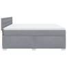 Boxspringbett mit Matratze Hellgrau 180x200 cm Stoff