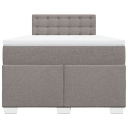 Boxspringbett mit Matratze Taupe 120x190 cm Stoff