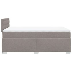 Boxspringbett mit Matratze Taupe 120x190 cm Stoff