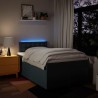 Boxspringbett mit Matratze Blau 120x190 cm Stoff