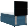 Boxspringbett mit Matratze Dunkelblau 100x200 cm Samt