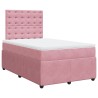 Boxspringbett mit Matratze Rosa 120x200 cm Samt