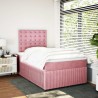 Boxspringbett mit Matratze Rosa 120x200 cm Samt