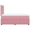 Boxspringbett mit Matratze Rosa 120x200 cm Samt