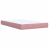 Boxspringbett mit Matratze Rosa 120x200 cm Samt