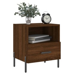 Nachttische 2Stk. Braun Eichen-Optik 40x35x47,5cm Holzwerkstoff