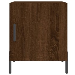 Nachttische 2 Stk. Braun Eichen-Optik 40x40x50 cm Holzwerkstoff