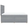 Boxspringbett mit Matratze Hellgrau 160x200 cm Stoff