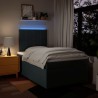 Boxspringbett mit Matratze Blau 120x190 cm Stoff