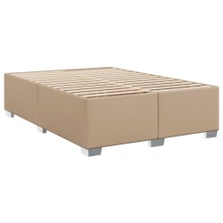 Boxspringbett Matratze Cappuccino-Braun 160x200 cm Kunstleder