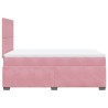 Boxspringbett mit Matratze Rosa 120x200 cm Samt