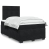 Boxspringbett mit Matratze Schwarz 120x190 cm Samt