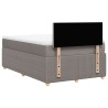 Boxspringbett mit Matratze Taupe 120x200 cm Stoff