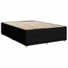 Boxspringbett mit Matratze Schwarz 140x200 cm Stoff